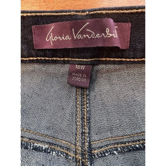 Gloria Vanderbilt Amanda Stretch Jeans Plus Size 18W Classic Rise Tapered Leg - Picture 7 of 12